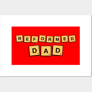 Reformed Dad Scrabble Design for Christian fathers Posters and Art